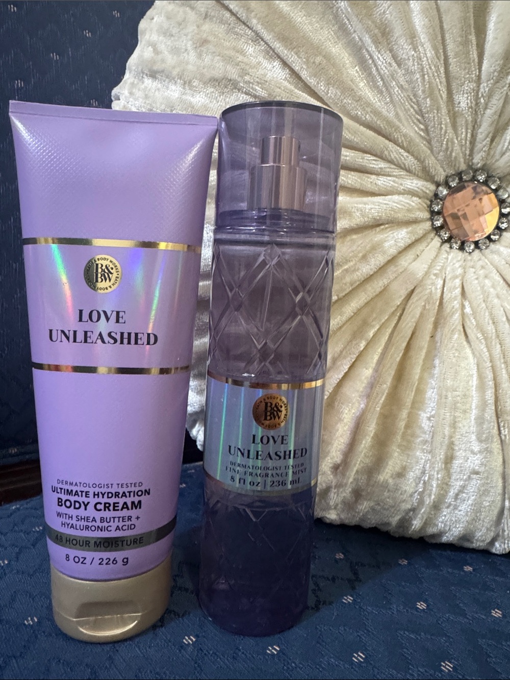 Bath & Body Works Lavender Love Unleashed Body Cream & Fragrance Mist